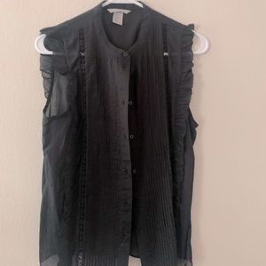 Black H&M button up blouse